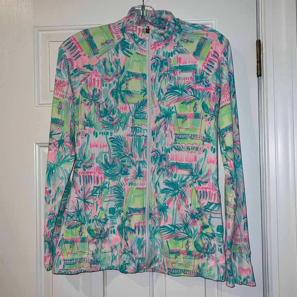 Lilly Pulitzer Hadlee Zip-Up UPF 50+ Luxletic Zip-Up Jacket size S Perfect Match